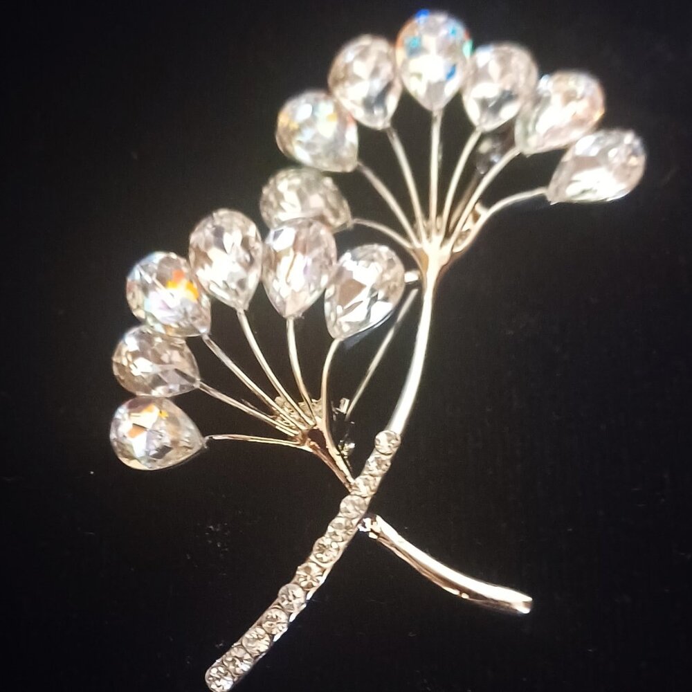 SPARKLING RHINESTONE BROOCH